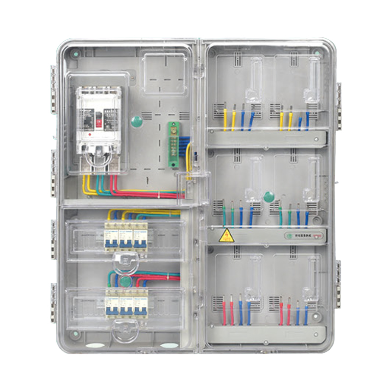 BSPX-K601LT left and right structure fully transparent single-phase six position meter box (plug-in card)